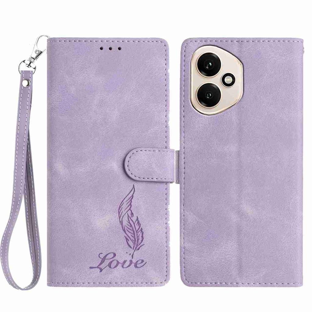 Quill Pen Embossed Pattern Flip Card Design Wallet Case for Huawei P10-P50,Honor 9 Lite,Y6P,Y5 2018,P40,P20 Lite,Magic7...(8-Color)