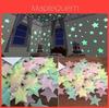 100pcs Bag Of Premium Quality Glow In The Dark Wall Stickers For Kids' Bedrooms In Colorful Star Shapes
