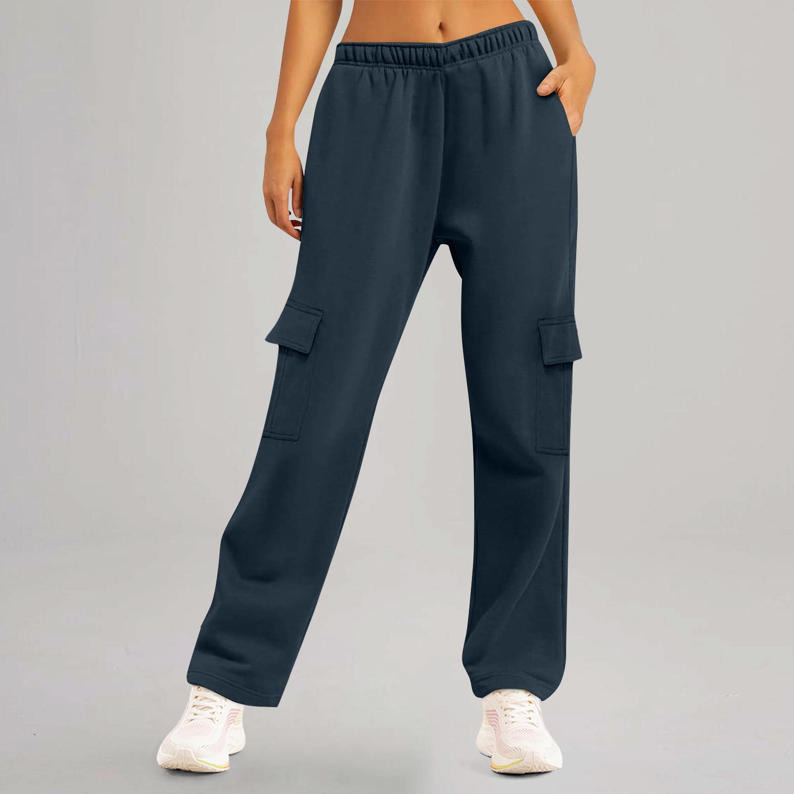 

Женская рабочая одежда, спортивные штаны, повседневные свободные флисовые брюки для бега с высокой талией, женские спортивные штаны, повседневные брюки, штаны для йоги, домашняя одежда L