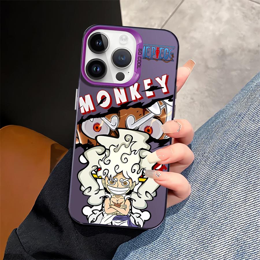 Case for iPhone 16e 11 12 13 Pro Max 14 15 16 Plus 17 Air Soft Shell One Piece Luffy Zoro