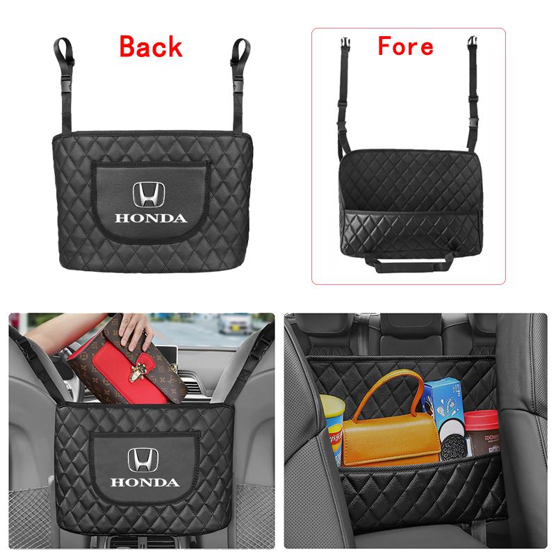AAAJU1 Car Seat Backrest Storage Stowing Tidying Pocket For Honda Civic FIT Accord Prelude CRV 5th City CRZ CRX Jazz HRV Pilot Odyssey