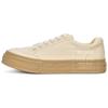 thick-soled beige canvas shoes women's height-increasing dissolving shoes niche versatile retro casual board shoes 542