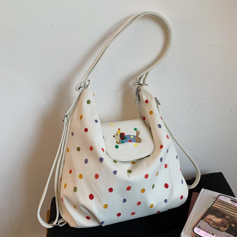 Cute Niche and Fashionable Crossbody Bag Large-capacity Student Casual Crossbody Single-shoulder Tote Bag