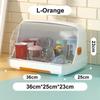 Cup Rack Dustproof Cover Clear View Cup Drainer Large Capacity Quick Drain Kitchen Organizer
