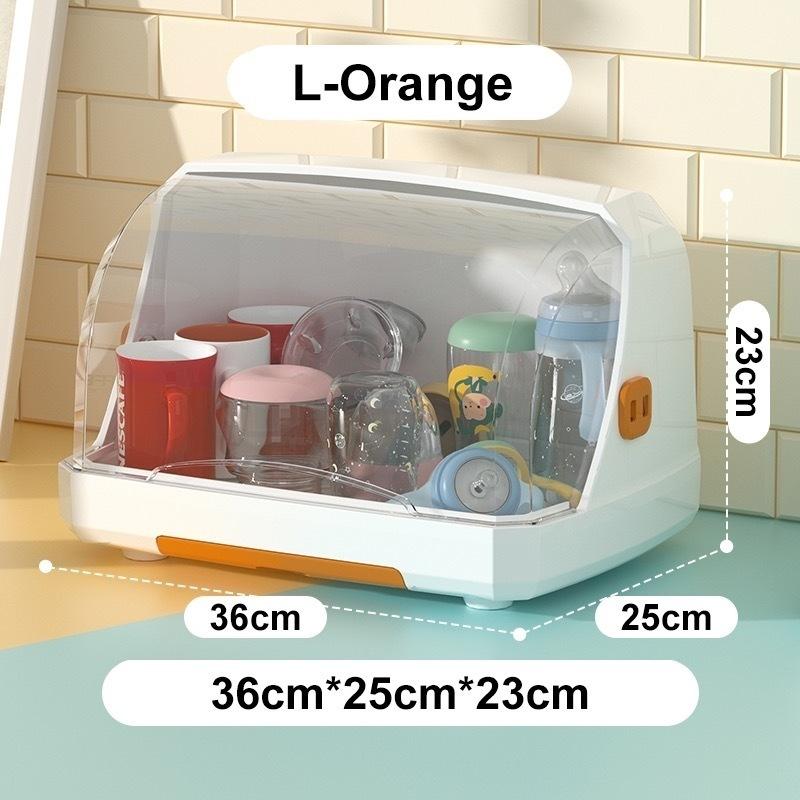Cup Rack Dustproof Cover Clear View Cup Drainer Large Capacity Quick Drain Kitchen Organizer