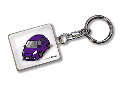 

MKJP Custom Keychain Toyota Vitz RS G s NSP131 Base: Белый цвет автомобиля: фиолетовый