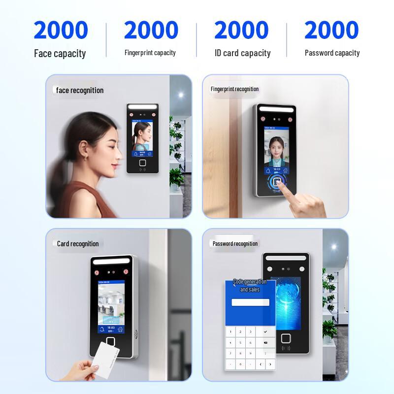 Dongwei Biometric Access Control & Time Attendance System CN Plug (adapter Included)