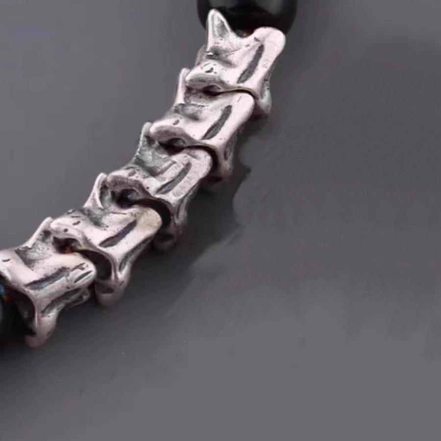 Tibetan-Style Aged Sheep Bone Spacer Beads Bracelet DIY Kit - 108 Beads
