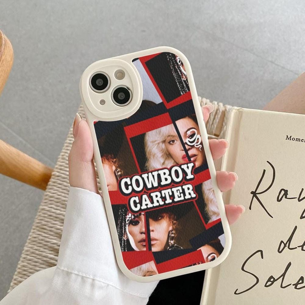 Singer b-Beyonce c-Cowboy Phone Case Hard Leather For iPhone 16 15 14 13 12 Mini 11 14 Pro Max Xs X Xr 7 8 Plus Fundas