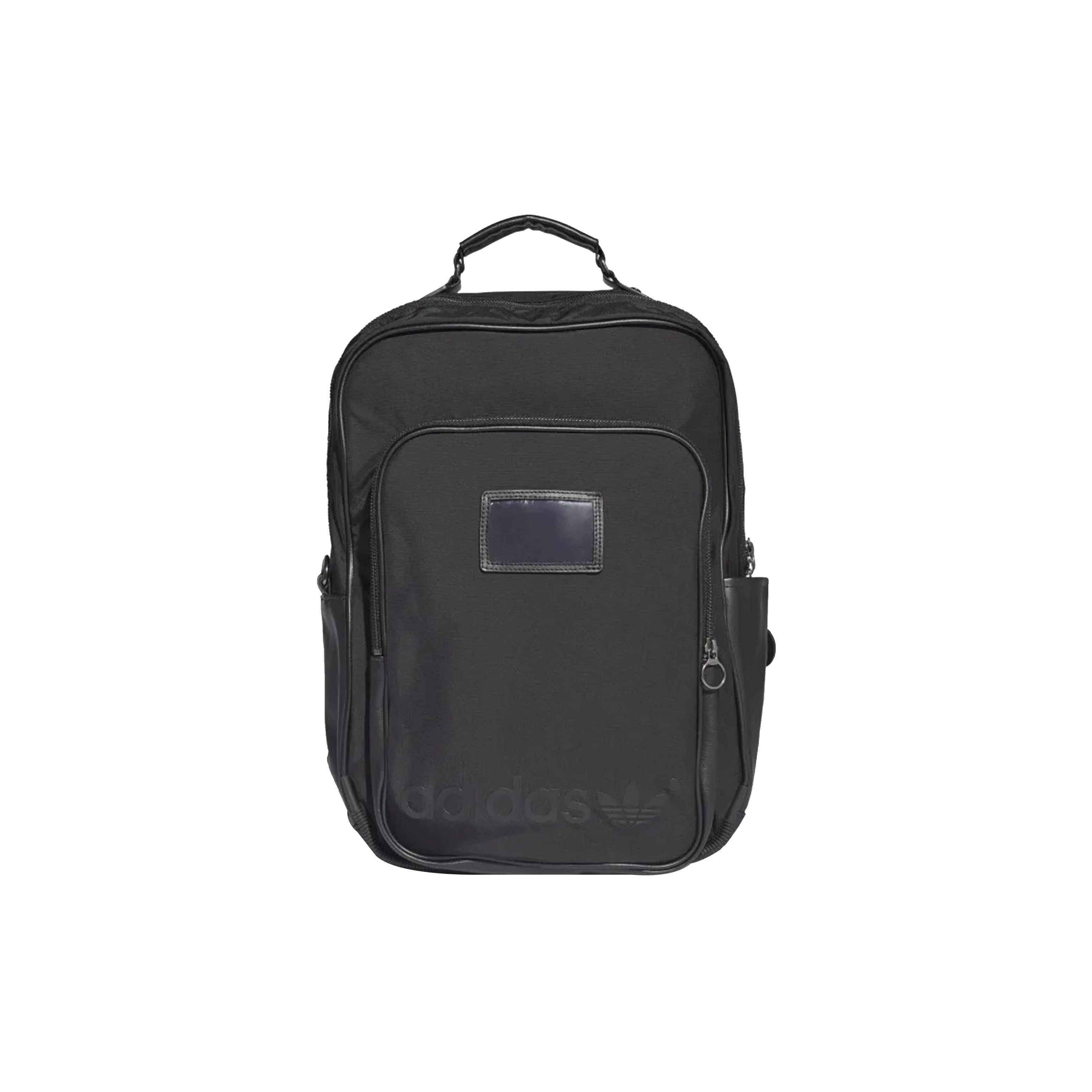 Adidas Originals Large Logo Nylon Backpack Unisex Backpack Black H22735 Pure Black