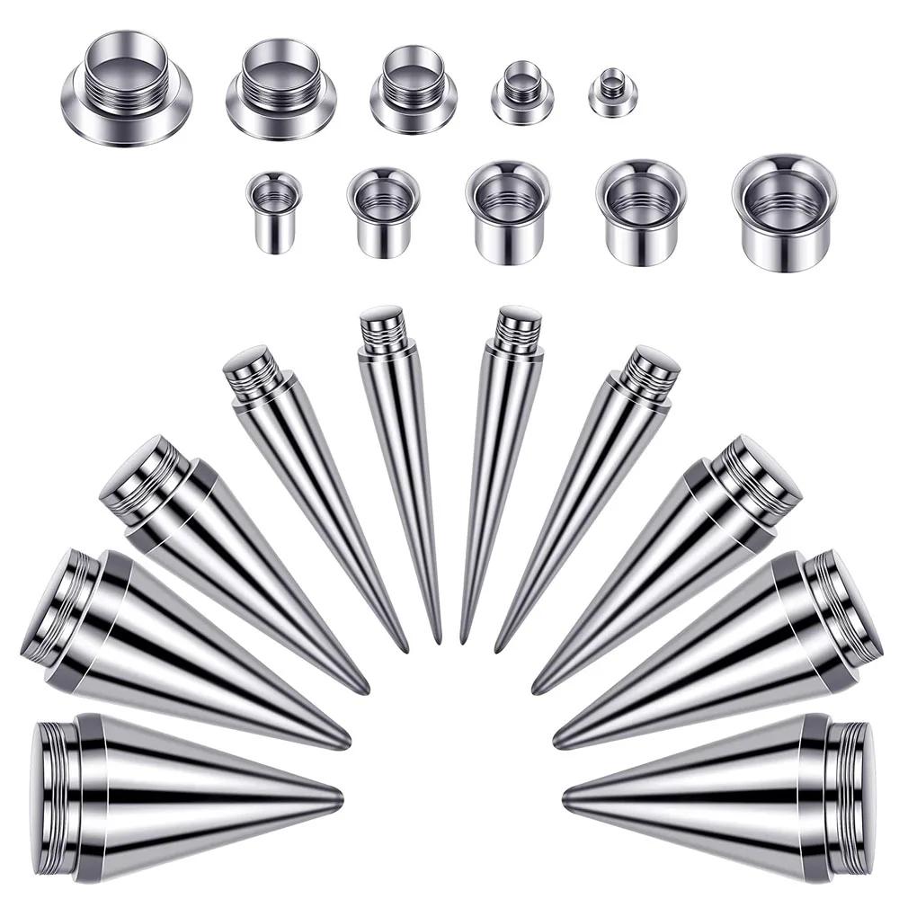 

1 Piece Ear Stretcher Kit Piercing Earrings Surgical Stainless Steel Ear Plugs 11mm Expander Gauges Flesh Tunnel Body Jewelry 2mm