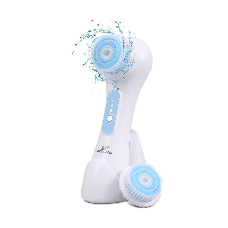 Waterproof Deep Pores Cleaning Ultrasonic Facial Cleansing Brush Electric Massager Exfoliator Scrubber Skin Care Wash Machine
