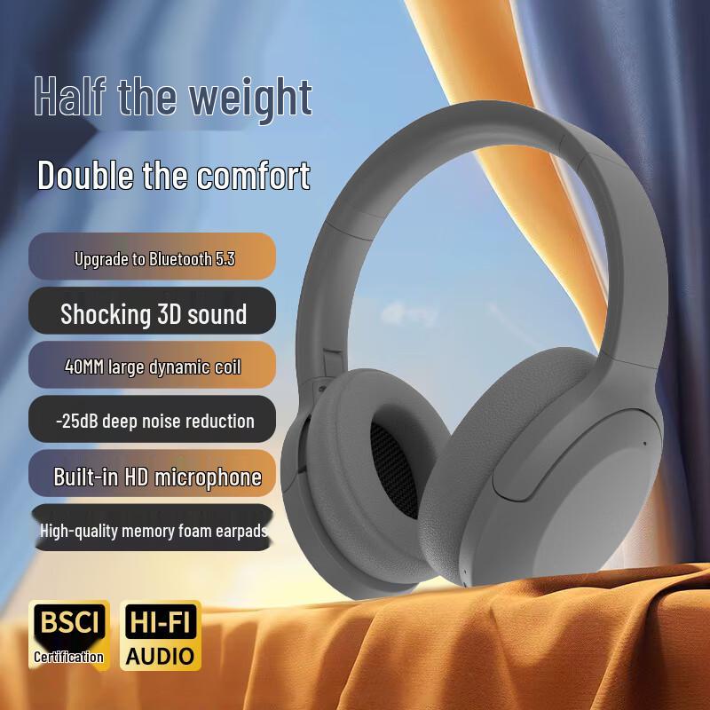 

COUVEZI P3965 ANC Over-Ear Bluetooth Headphones