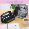 Kokuyo Multilayer Canvas Pencil Case With Large Capacity For Students And School Use