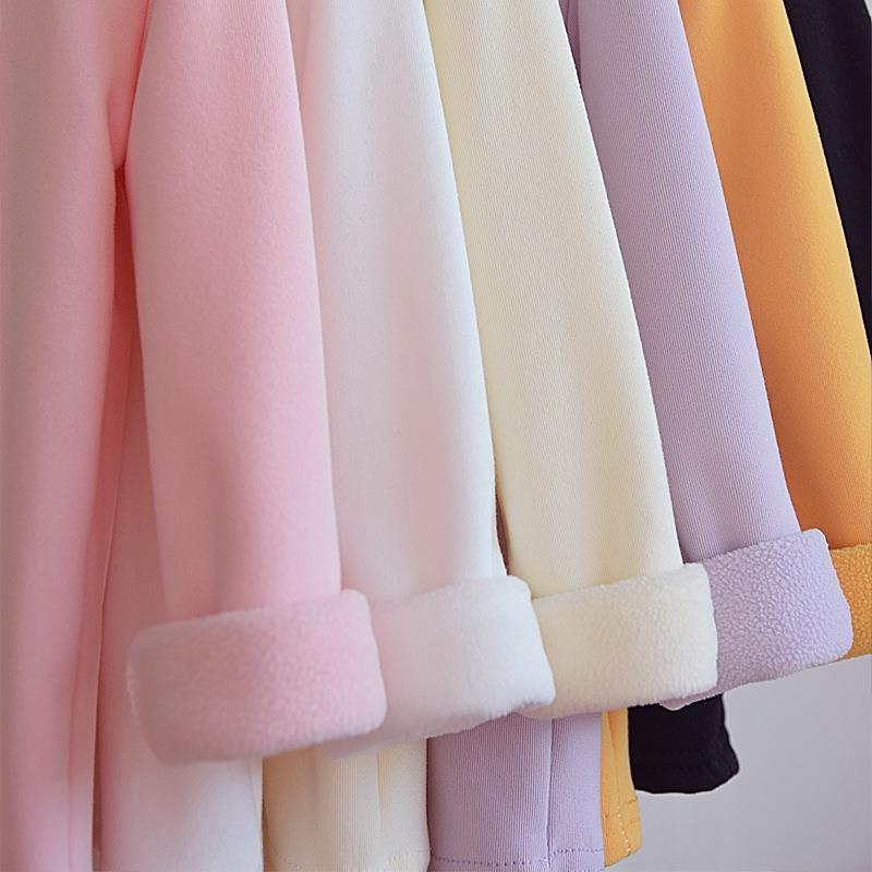 Unisex Kids Thickened Half Turtleneck Long Sleeve Warm Winter Base Shirt