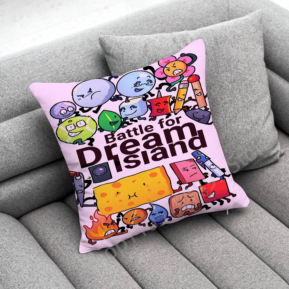 Bfdi B-Battle for Dream Island Cool Throw Pillow Case For 45x45cm 40x40cm 30x30cm 50x50cm 55x55cm Square Home Pillowcase Case