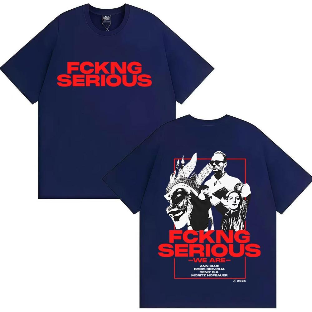 Streetwear Boris Brejcha Serious Harajuku T-shirt for Men and Women Summer Pure Cotton Printed Loose T-shirt