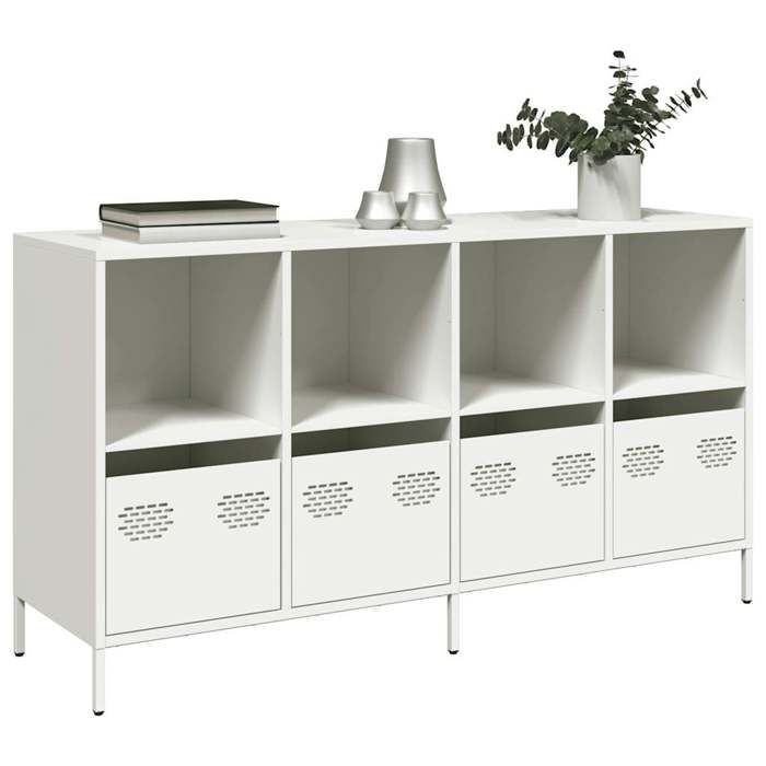 VidaXL Buffet White 135x39x73.5 Cm Cold-rolled Steel, Storage Furniture, Kitchen Storage Furniture, Furniture of 3307166