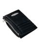 Tooamo Multi-Zipper Coin Card Holder Black [Cowhide]