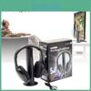Wireless Head Mounted Headphones Wired Headset 5 In 1 Fm Monitor Audio Cd Mp3 Tv