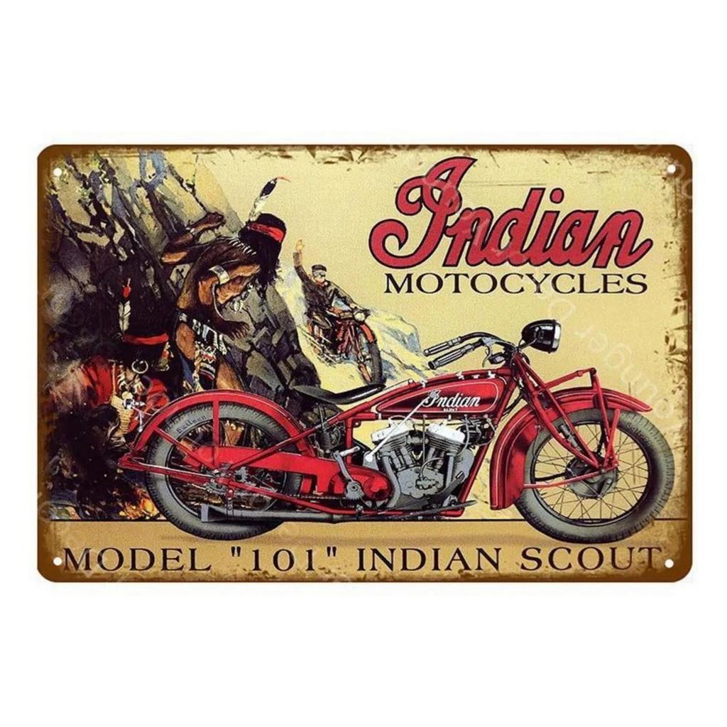 Metal Tin Signs American Motorcycles Wall Decoration Plaque Vintage Poster Iron Painting for Man Cave Home Cafe Garden Club Bar
