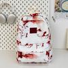 Schoolbag New Chinese Style Ink Painting Backpack Women's 1011 New Small Fresh Retro School Bag Student Class Backpack Bag