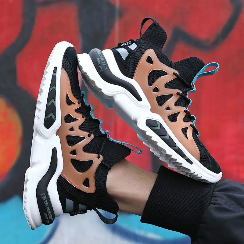 

Модные мужские кроссовки сетчатые повседневные туфли на шнуровке мужские туфли легкие вулканизированные туфли мягкие кроссовки для ходьбы Zapatillas Hombre 45