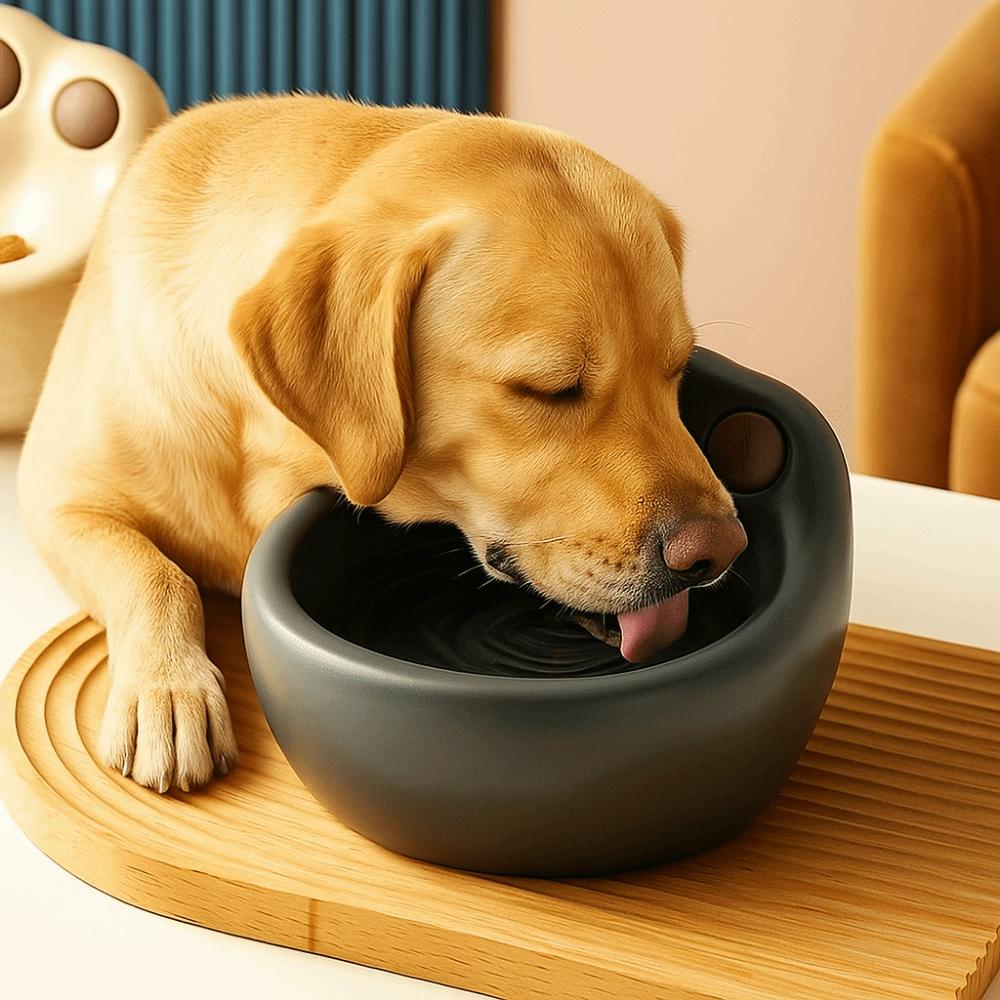 Non-slip Dog Food Bowl Anti Overturning Anti-tipping Bowl Ceramic Cat Bowl  For Cats Dogs