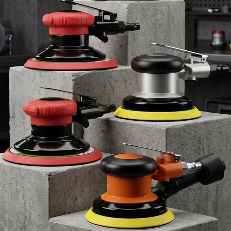 3/4/5/6Inch Pneumatic Air Sander Polisher Tool Orbital Machine Polishing Grinders for Car Paint Care Removal