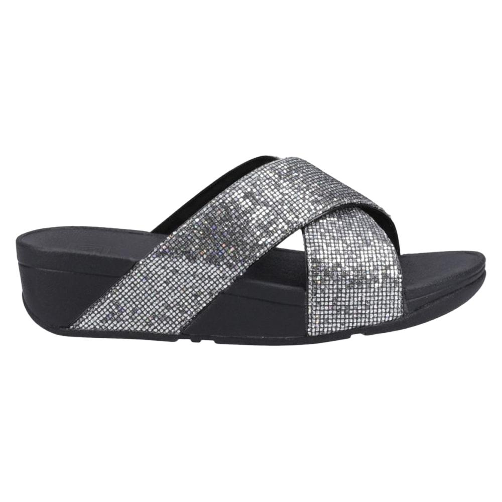FitFlop Womens/Ladies Lulu Glitterball Cross Strap Sliders