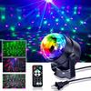 Sound-Activated Seven-Color LED Rotating Crystal Stage Light for Disco, KTV, and Bars