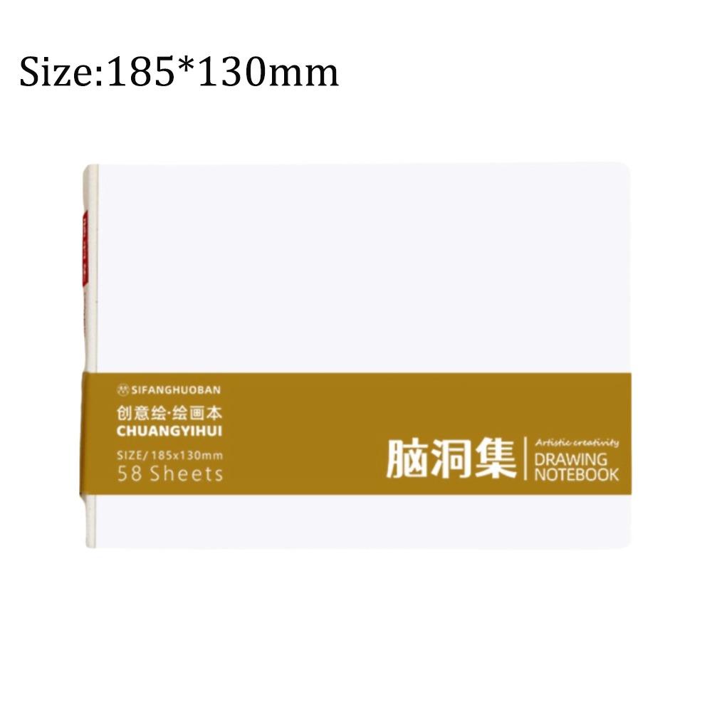 High-quality Thick Paper Paint Book 58 Sheets Not Transparent To Ink Sketchbook Inspiration Record Tearable Notebook Office