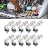 Yctze 10pcs Car Air Conditioner Angle 90° Connector Alu AC Aluminum Connector Pipe Car