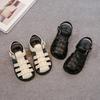 Kids Beach Shoes Soild Color Versatile Children Sandals Hollowed-out Hook&loop 2025 Summer New Boys Girls Casual Shoes Non-slip