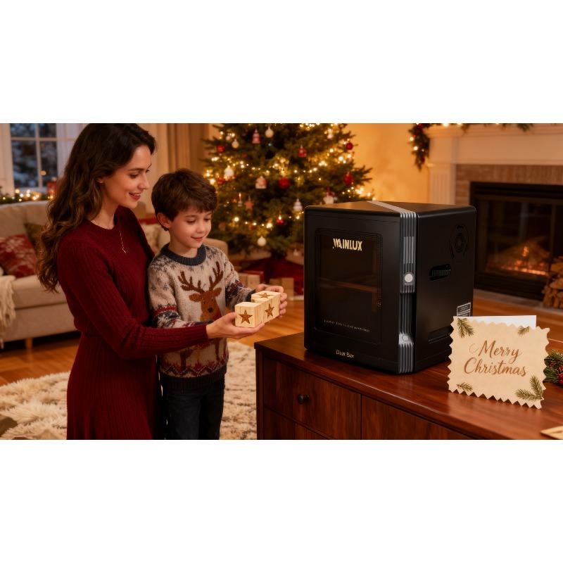 All-in-One Fully Automatic Laser Engraving Cutting Machine - Portable Desktop Household Marking Tool