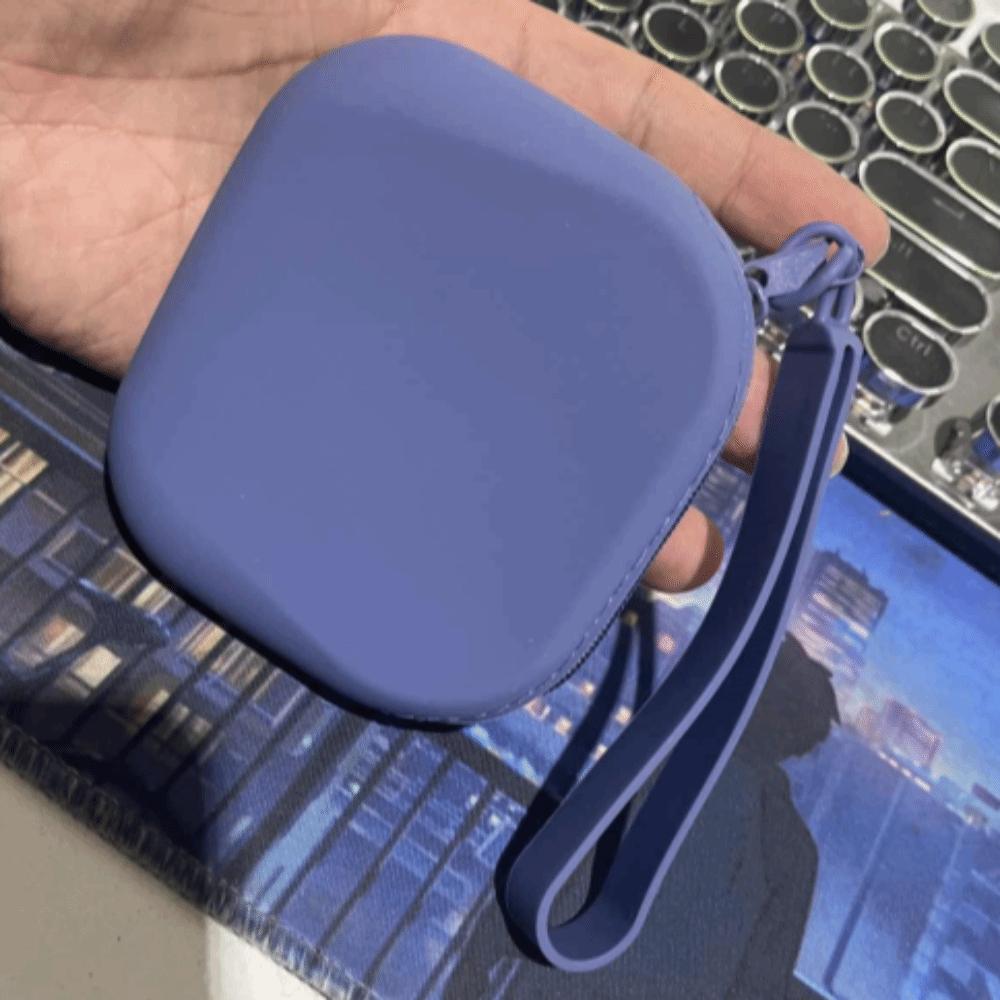 Morandi Color Silicone Coin Purse Square Lipstick Pouch Portable Mini Storage Bag  Travel