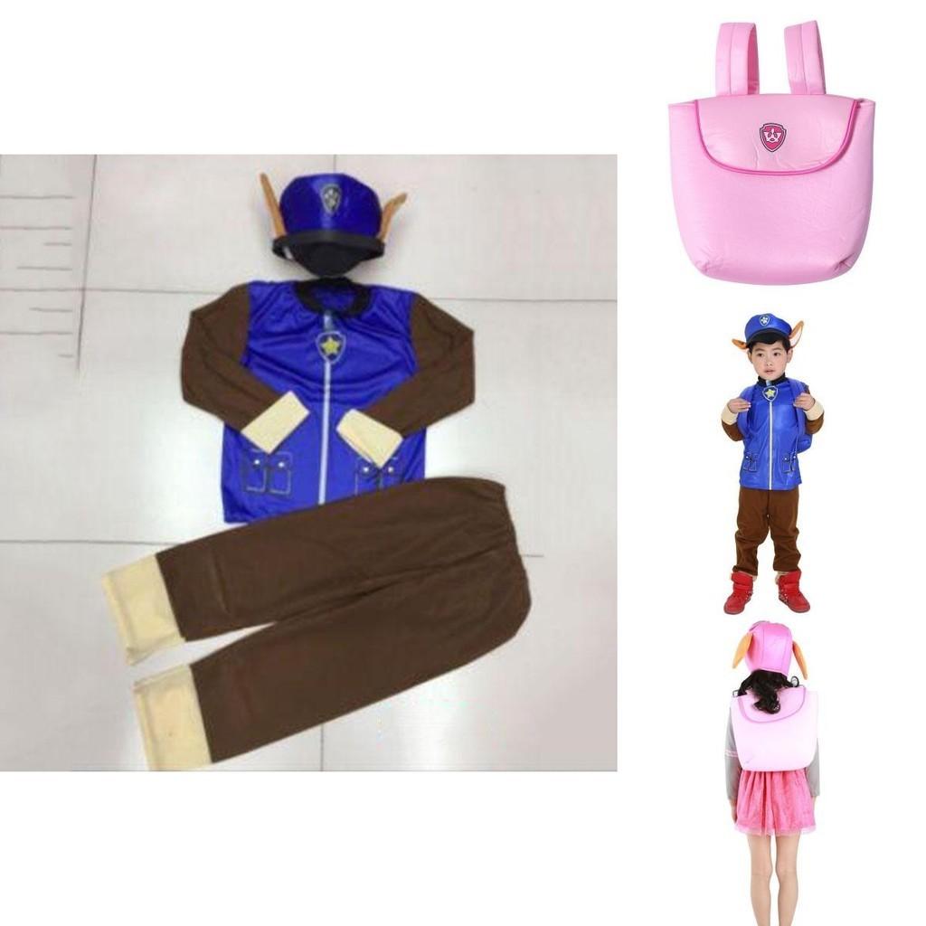 Paw Patrol Chase Marshall Skye Costume For Kids With Exquisite Stitching**