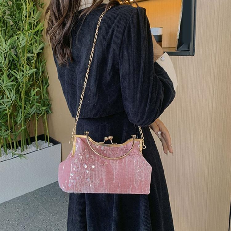 Sparkling Sequins Clutch Purses Fashion Handbag Wedding Party Shoulder Bag