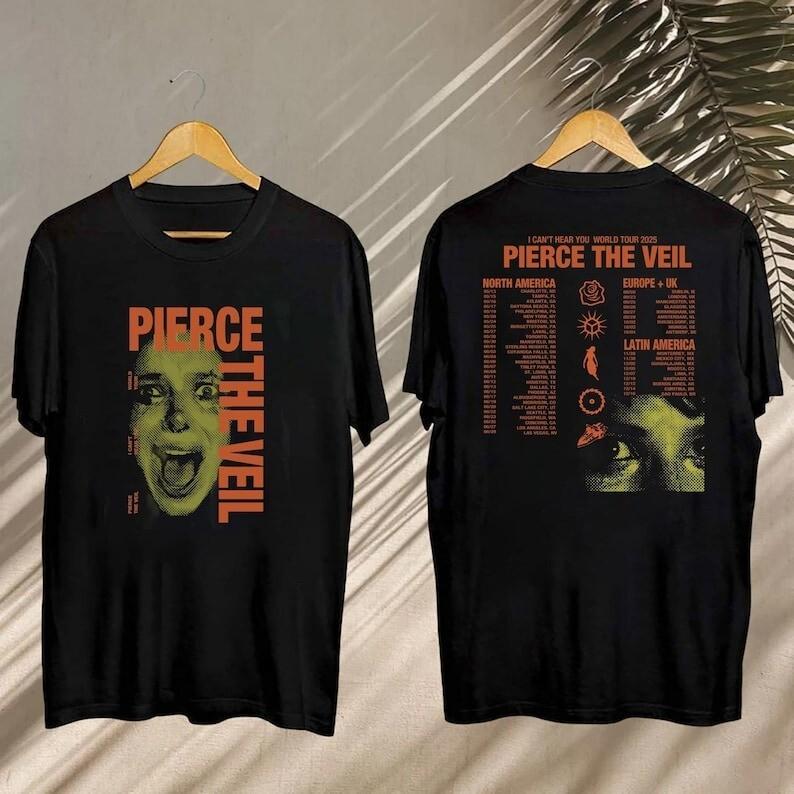 Pierce The Veil I Can t Hear You Tour 2025 Unisex  Gift For Him, For Her Unisex T-Shirt XXXL