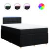 VidaXL Sommier à lattes de lit avec matelas Noir 120x200 cm Tissu 3289725