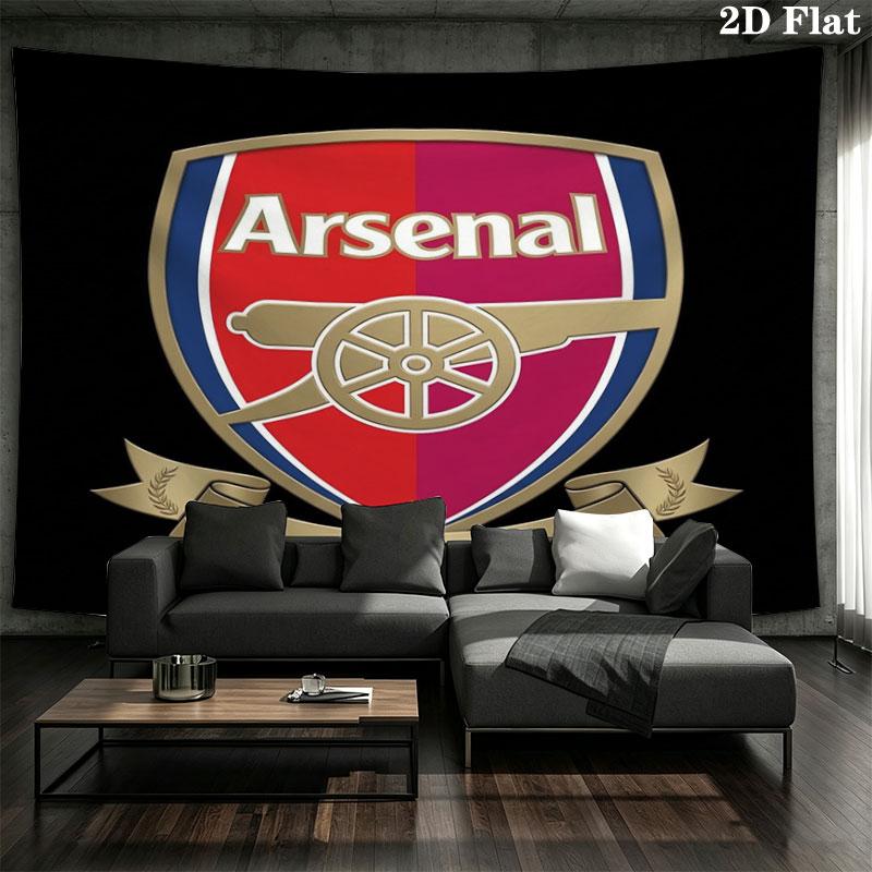 Arsenal F Custom Name Wall Tapestry Aesthetic Wall Hanging Printed Fabric Blanket Decorative Tapestries for Bedroom Living Room Home Decor