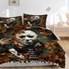 Halloween Horror Movie Poster Bedding Set Comforter Cover Gift for Bedroom,Includes 1 Cover and 2 Pillowcases, No InsertB237