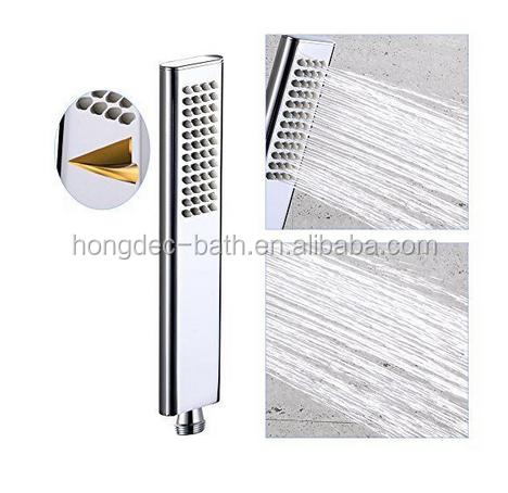 Luxury HomeDec High-Pressure Polished Chrome Water Saving Eco-Friendly Handheld Shower Head for Hotel Bathrooms Brass Faucet