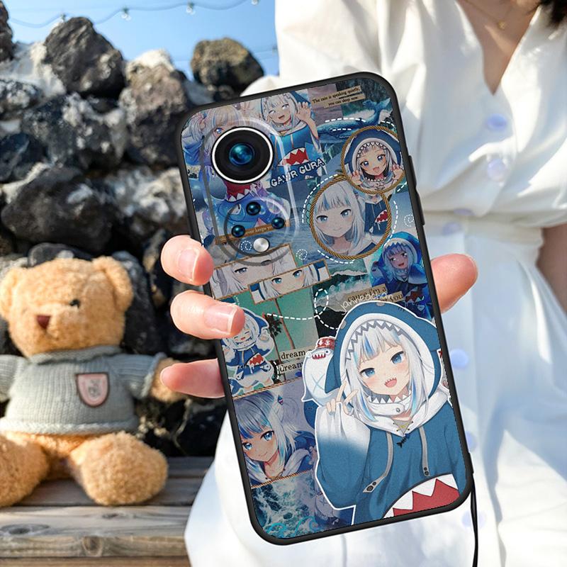 Gawr Gura Hololive Girl Case For Honor Magic 7 5 6 8 Pro 200 400 50 70 90 Lite X9a X9b X9c X9d X8b X8c Win RT Cover