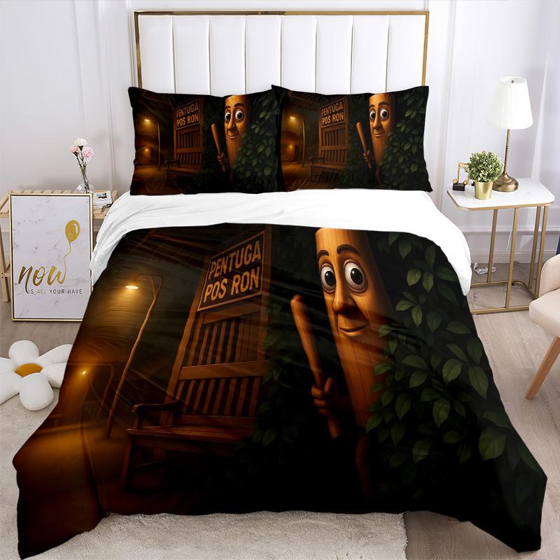 Ghostly Station Mystery Print 3Pcs Bedding Setduvet Cover With 2 Bedropillowcase Home Birthday Gift