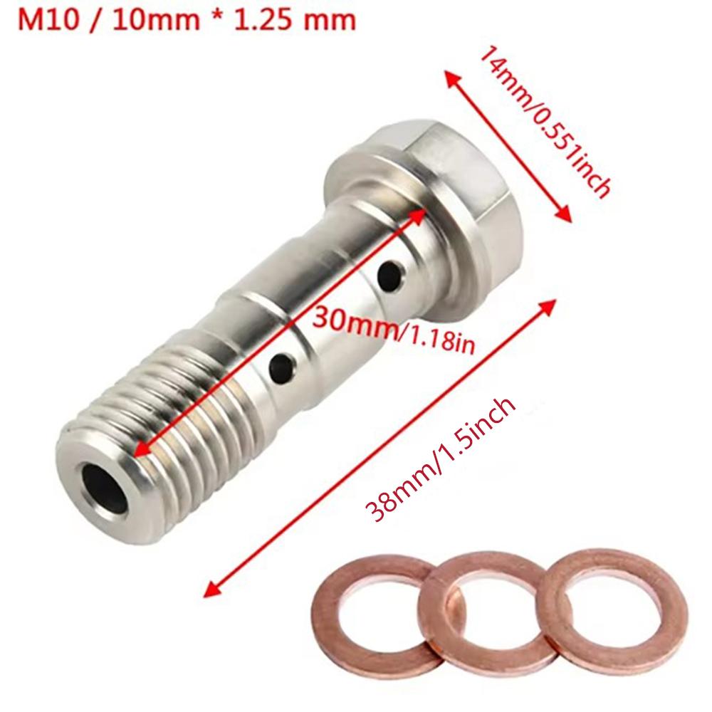 Motoraccessoires Remklauw Banjobout Ontluchtingsnippel M10X1.0MM/1.25MM Roestvrij Staal 304 voor yamaha ktm sherco