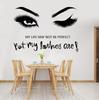 DIY Butterfly Wall Art Decals Waterproof Self-Adhesive PVC Stickers for Lash Beauty Salon Shop Wall Decor