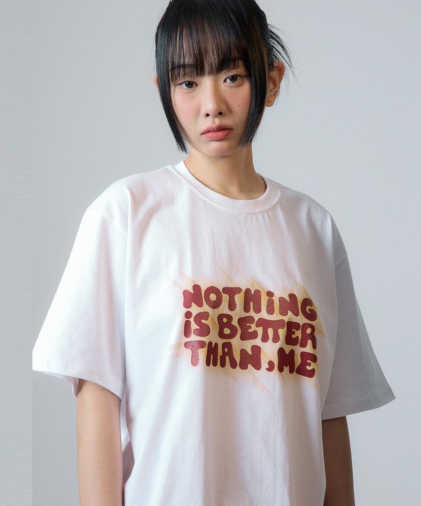 Nasttingijeubeleoldaenmi Light Lettering Tee_White
