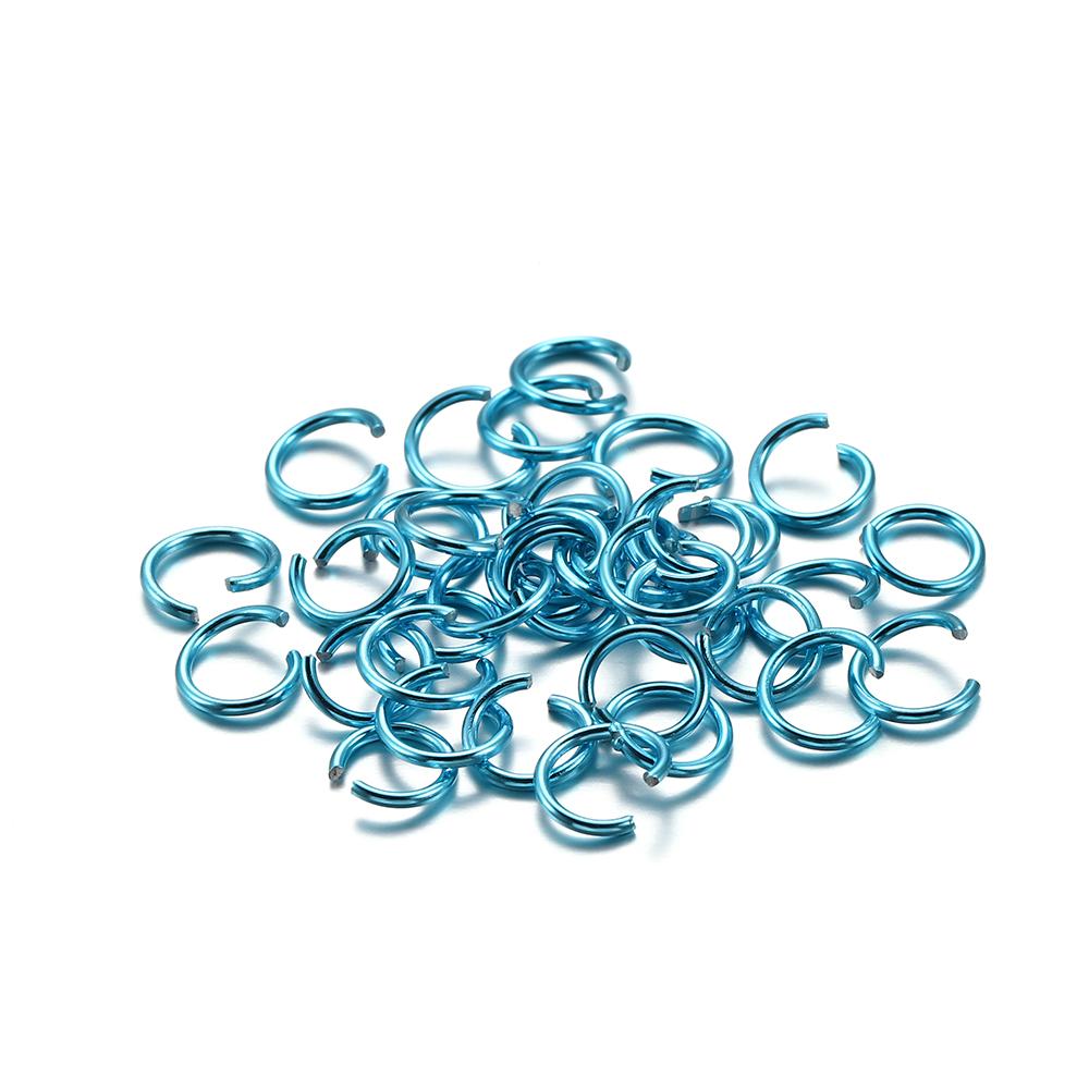 300Pcs/Lot 6 8 10 Mm Metal Colorful Open Jump Rings Split Rings Jump Rings Connectors For DIY Jewelry Making Findings Supplies