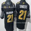 Mens Colorado Buffaloes Football Jersey Training Uniform Cotton Blend Embroidered Team Sports Rugby Apparel